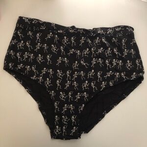 MeUndies FeelFree High-Waisted Cheeky Funny Bones 4X